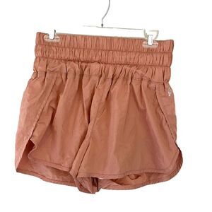 FP Movement Free People Womens Peach The Way Home Athletic Shorts Large Pull On